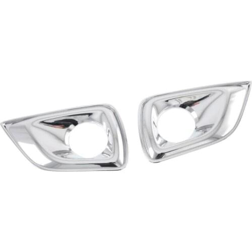 For Nissan Navara NP300 2016-2021 Car Front Fog Light Lamp Decorative Frame Cover Trim Sticker Accessories, Chrome