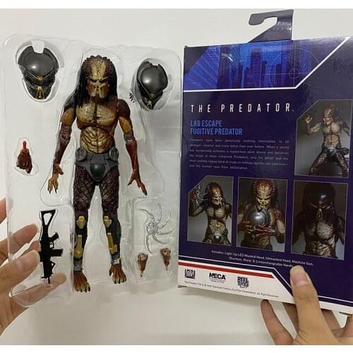 In Stock 10inch 25cm NECA Armored Assassin Predator Ultimate Predator Unmasked Action Figure Model Toys Doll For Gift