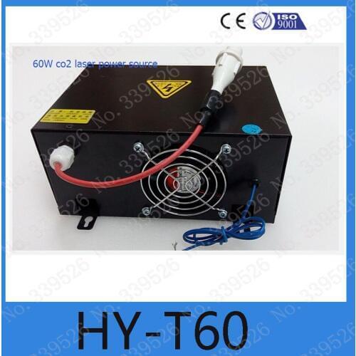HY-T60 60w co2 laser power source power box for co2 laser engraving and cutting machine