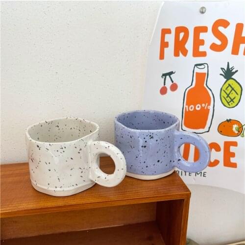 Ceramic Cup Simple Milk Breakfast Cup Handle Mug Coffee Mugs Coffee Cups