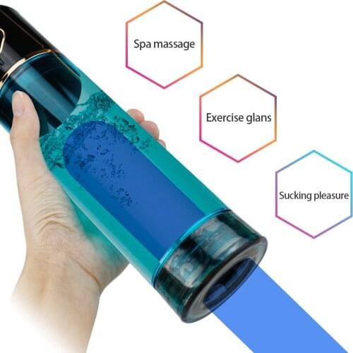 Electric penis man sex toy enlargement pump male masturbator water bath air vacuum pump penis extender and spa