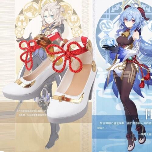 Genshin Impact Cos Exquisite and Comfortable Ganyu Highly Restored Cosplay High Heels Game Theme Game Anime Role Playing