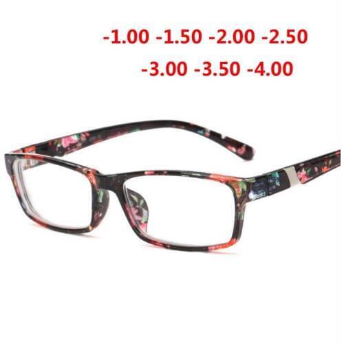 Cool New Fashion Womens Mens Finished Flower Legs Red Myopia Glasses Eyewear-100 -150 -200 -250 -300 -350 -400 6801