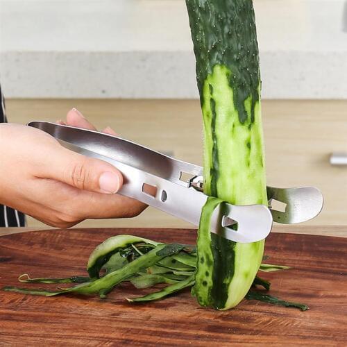 Stainless Steel Vegetable Peelers Long Handle Asparagus Potato Zesters Kitchen Tool With Handle Easy To Use Clean 20*6 cm