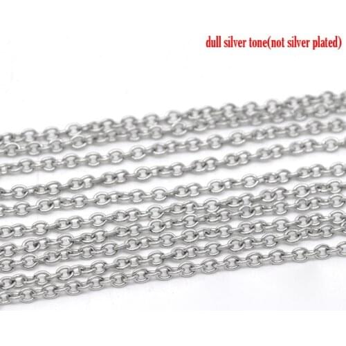 Lovely 5M Stainless Steel Links-Opened Cable Chains 3x2.5mm (B13298)