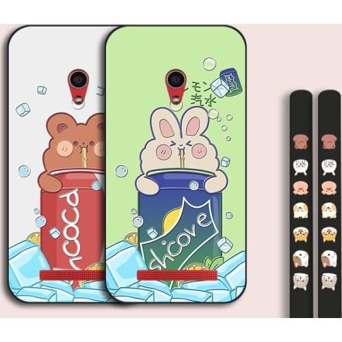 Lovely Coke Bear Case For Asus Zenfone Max Pro M2 ZB631KL ZB633KL ZB602KL 5Z ZS620KL ZE620KL Cartoon Silicone TPU Coxer