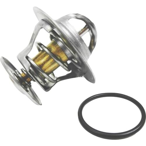 Thermostat With Gasket For VW Audi Ford Thermostat 044121113 95VW8575AC 068121113B (Silver)-Metal