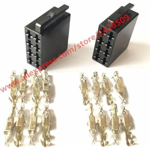 20 Sets Universal Car Radio ISO Connector Female 10487 Car Radio Connector Adaptor Plug Use For Wire Harness