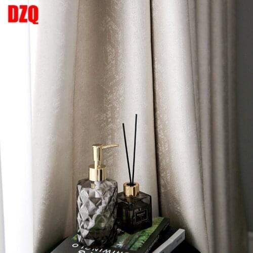 Custom High-end Light Luxury Popular Satin Jacquard Curtains Finished for Living Room Bedroom Curtains Factory Direct Sales