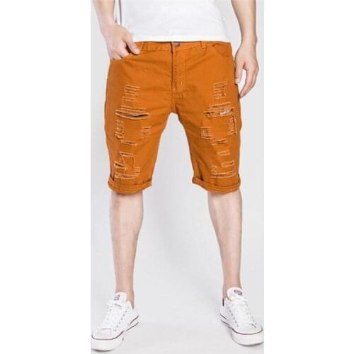 YINGAICONG Men's Denim Shorts