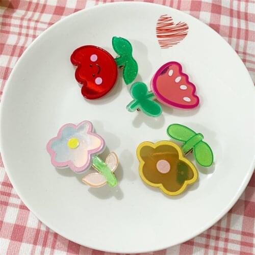 Cartoon Hairpin Little Duck Beak Clip For Women Children Hair Clip Kids Flower Barrette Hair Accessories