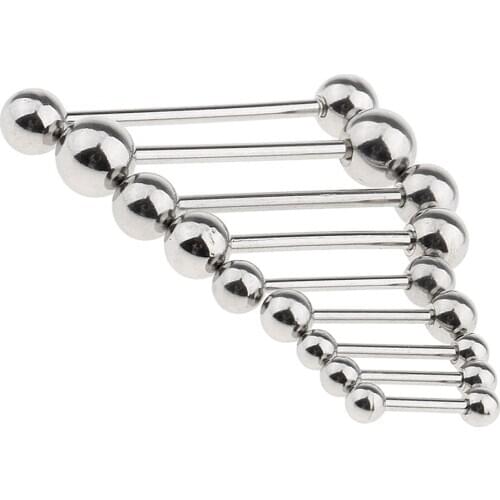 9Pcs Lip Stud Rings Stainless Steel Labret Jewelry Ear Tongue