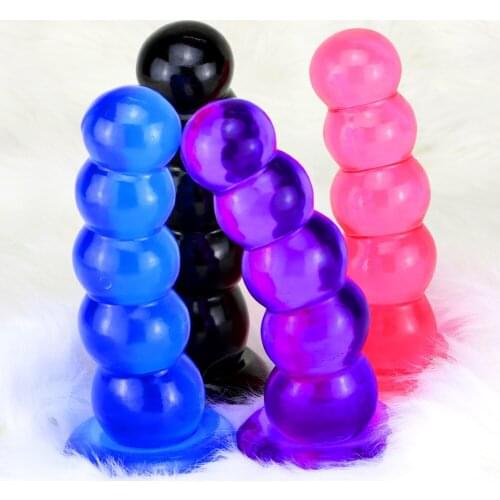 New Anal Sex Toys Large Anal Beads Male Prostate Massage Butt Plug With Suction Cup Dildo For Men Women Gay Adult Anus Expansion