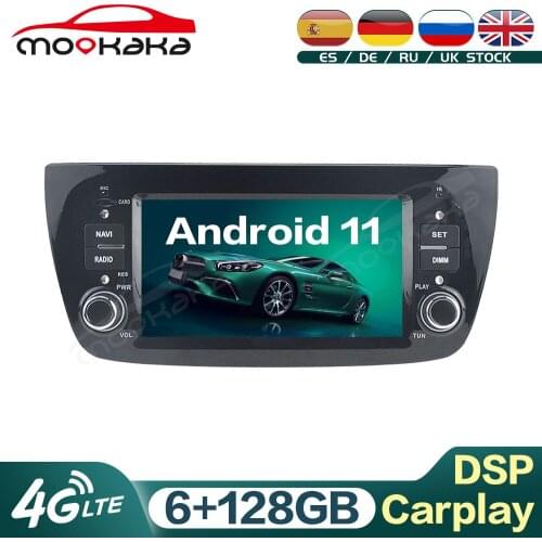 For Fiat Doblo 2010 - 2015 Android 11 6G+128GB Car Multimedia DVD Player Audio GPS Navigation Audio Stereo Head Unit Carplay DSP