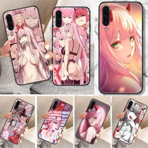 Darling in the Franxx 02 Anime Phone Case For Samsung Galaxy A 10 12 20E 21S 30 32 40 50 51 52 70 71 72 5 6 7 2016 2018 black 3D