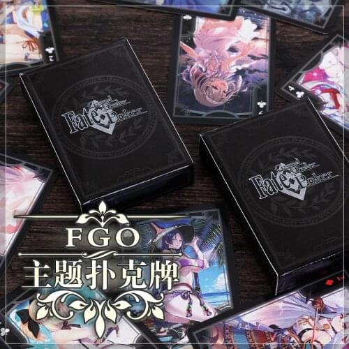 Cosmile Fate Grand Order FGO Playing Cards Plastic Poker Card Game Waterproof Poker Texas Hold'em Blackjack Game Cards Dropship