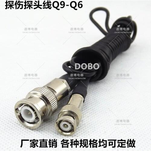 Flaw Detection Special Probe Line Q9-Q6 Ultrasonic Flaw Detector Transducer Connection Line High Frequency Connector Small Q9