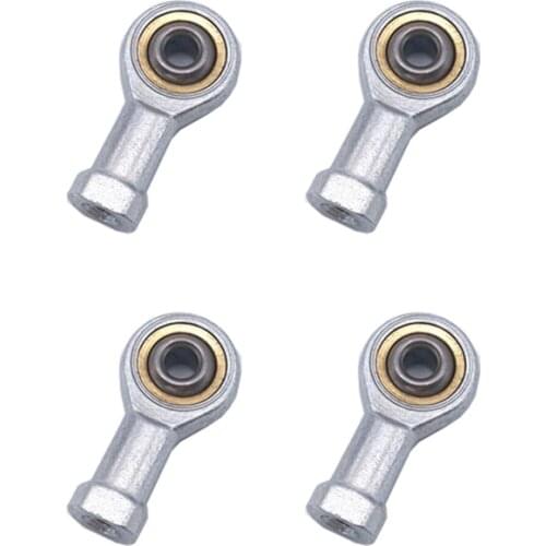 4PCS M5 M6 Connecting Rod Head Metal Pushrod End CW CCW Thread Servo Linkage Connector Ball Joint Parts for RC Car Boat Model