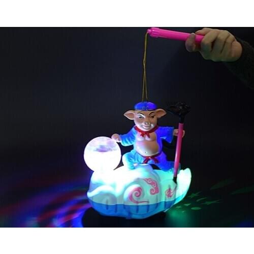 Toys robot lantern Light Music Children Universal Electric Portable Lantern Goodies For Sun Wukong Pig Eight Quit To Toys Robo