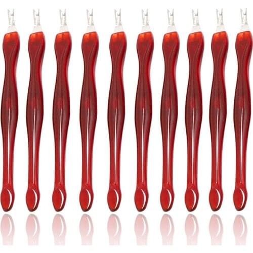 1/5/10Pcs Premium Trimmer Cuticle Pusher Nail Art Fork Manicure Tool Trim Dead Skin Fork Nipper Pusher Trimmer Cuticle Remover