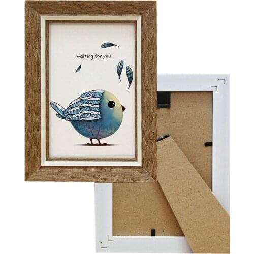 Classic Desktop Photo Frame Wall Channel Decoration Photo Frame Wood Picture Frames For Corridor Stairs Home Livingroom Decor