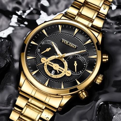 MULILAI Mens Gold Watch