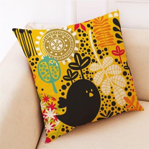 Cartoon Decorative Pillow Case 45X45 Cushion Covers Home Throw Pillows Flower PillowCase Rabbit Sofa Animal Cushion Cover