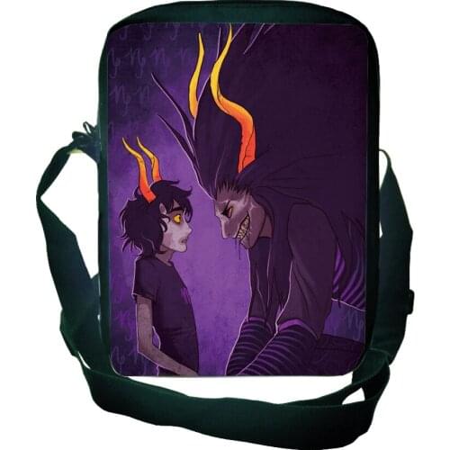 Sacoche Homme Homestuck Shoulder Bag Cartoon Crossbody Bags Boys Bookbags Messenger Bags Kids School Bag Travel Handbag Bolsas