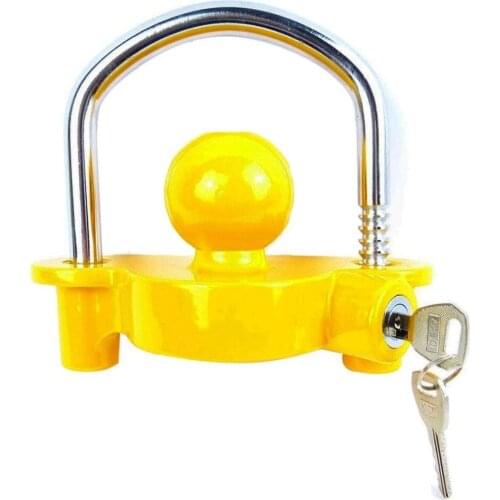 Newest Anti-Theft Hitch Lock Coupling Lock Trailer Parts Tow Ball Caravan Camping Anti Theft Trailer Accessories