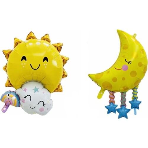 New Rainbow Family Aluminum Balloon Cartoon Shape Anniversary Birthday Party Decoration