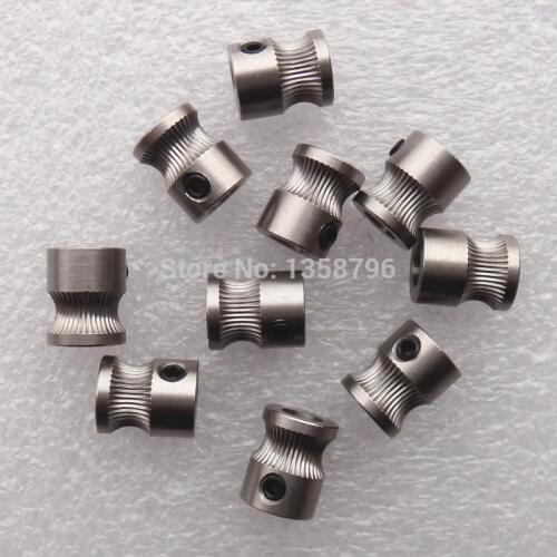 Wholesale 10pcs/lot MK8 Drive Gear for 1.75mm/3mm Plastic Filament 3D Printer Reprap Extruder Stainless Steel With Tracking No