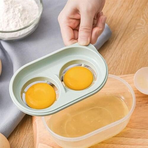 3 Colors Plastic Egg Separator White Yolk Sifting Home Kitchen Chef Dining Cooking Gadget Kitchen Egg Tools Egg White Separator
