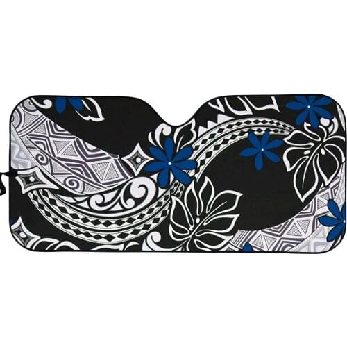 Polynesian Tribe Printing Auto Interior Accessories UV Protect Foldable Windshield Sun Shade for Car Sunshade Fashion Decoration