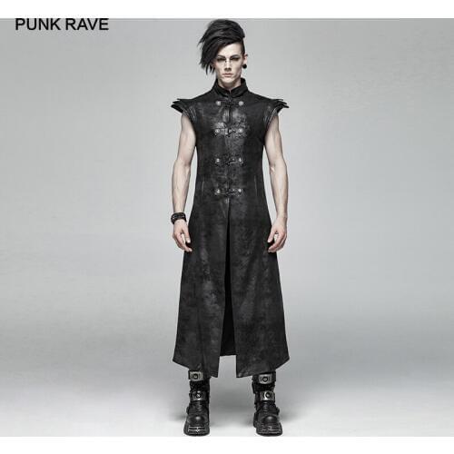 Мужские двубортные жилеты PUNK RAVE China At AliExpress