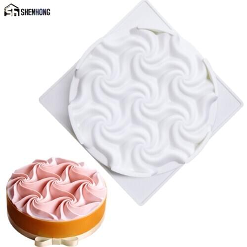 SHENHONG New Cream Flower Cake Moulds Silicone Mold For Baking Mould Bakeware Chocolate Tools Pastry Pan Cake Decoration