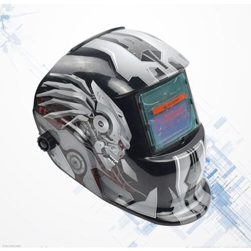 Solar Powered Welding Helmet Auto Darkening Welding Helmet Professional Welding Mask Wide Shade Range Large Viewing Area (B Styl