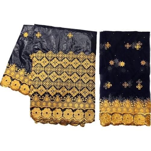 Fabric Cotton 100% Bazin Riche Tissues 2021 Nouveau Original Ankara Dashiki Hometextile Fabric Wedding Material 5+2 yards/lot