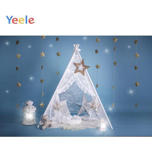 Yeele Christmas Baby Room Tent Star Toy Doll Backdrop Baby Portrait Vinyl Photography Background For Photo Studio Photophone