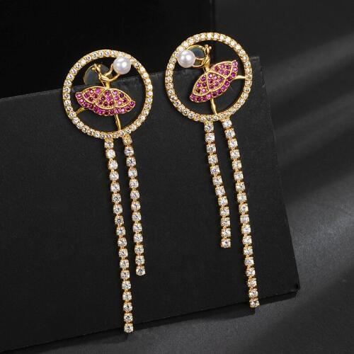 High Quality Tassel Earrings 2018 New Fashion Jewelry 925 Sterling Silver Needle Earrings For Women Drop Shipping With Box