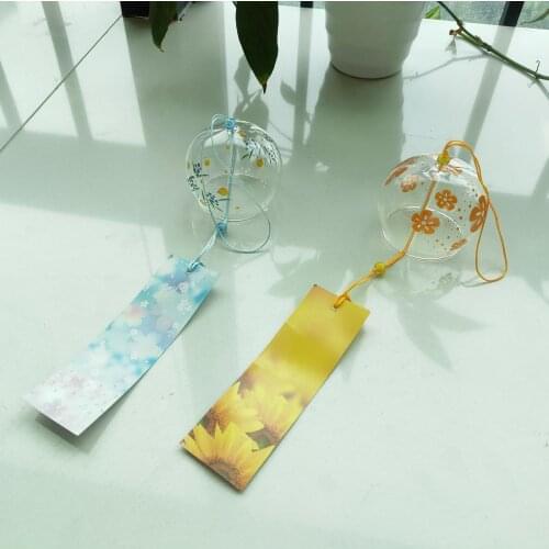 Japanese Wind Chimes Home Decor Wind Chimes Indoor Window Hanging Decor Handmade Glass Gift Pendant Home Bedroom Kids Room Decor