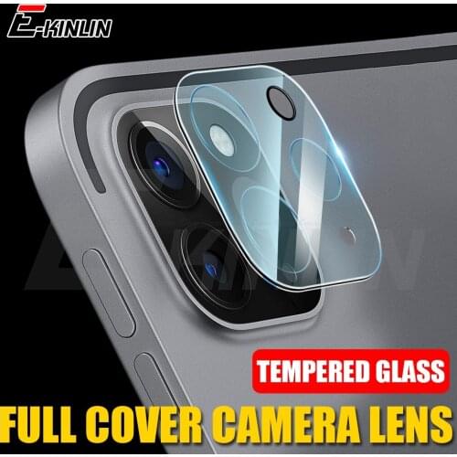 1 Set Frame + Lens Full Cover Tempered Glass For iPad Pro 11 12.9 2020 Back Camera Lens Screen Protector Protective Film