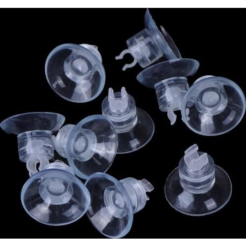 10pcs/lot Used Sucker Wire Holder For Glass Surface Fish Supples Aquarium Sucker Suction Cup For 4mm Air Line Pipe Tube