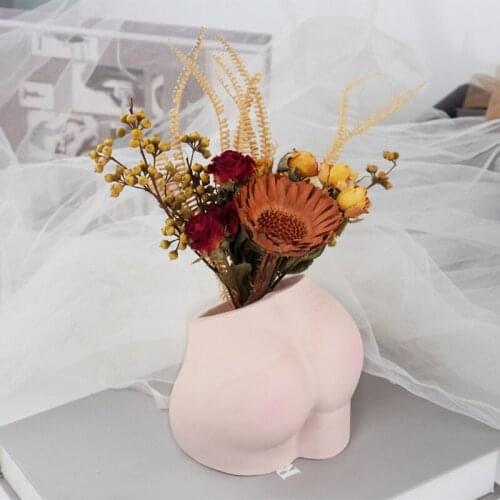 3D Butt Art Model Pen Holder Resin Mold DIY Crafts Desktop Vase Silicone Mold