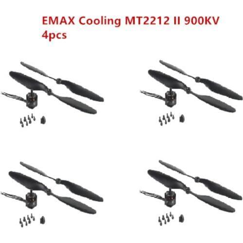 4 sets Original EMAX Cooling MT2212 II 900KV CW CCW Brushless Motor with 1045 Propeller for RC Multicopter