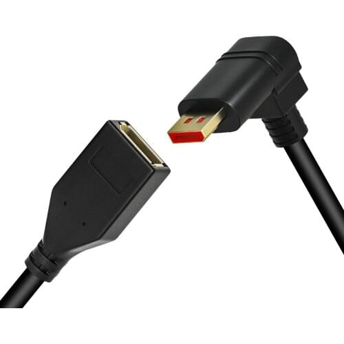 4K 144Hz 8K 60Hz Displayport extension cable 90 degree angled DP 1.4 cord extension dp male to female work with display port 1.4