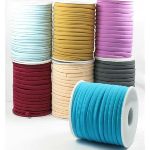 5mm 20meters / Spool Multi Color Elastic Fabric Lycra Cord String Soft Lycra String DIY Mask Ear Cord