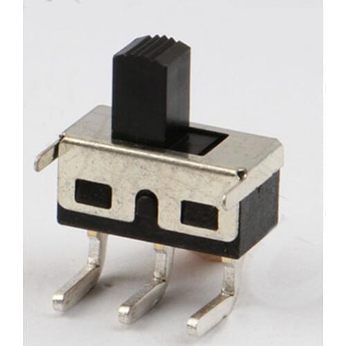 5pcs G6 toggle switch 2 files with fixed feet black short handle 3 feet vertical