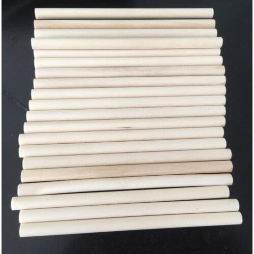 50pcs Wooden Dowel Rods Unfinished Hardwood Sticks, DIY Photo Prop Sticks, for Crafts and DIY