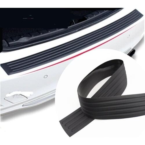 Alijunda Car trunk bumper trim rear guard plate modified protective strip For Peugeot 206 207 208 301 307 308 407 2008 3008 4008