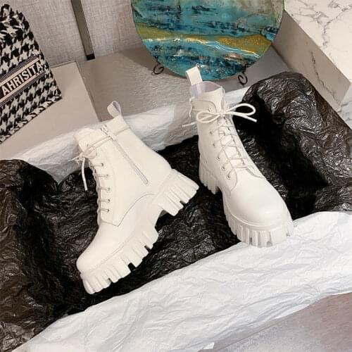 2021 New Fashion Winter Women Boots Warmth Platform Ankle Boots Ankle Women Casual Booties Round Toe Womens Shoes Botas Mujer